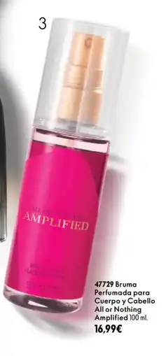 Oriflame Oriflame All or Nothing bruma perfumada para cuerpo y cabello amplified oferta