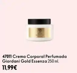 Oriflame Giordani Crema Corporal Perfumada Gold Essenza oferta