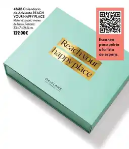 Oriflame Oriflame calendario de adviento reach your happy place oferta