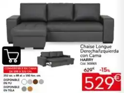 Conforama Harry - chaise longue derechalizquierda con cama oferta