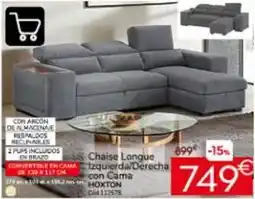 Conforama Chaise longue tzquierda/derecha con cama oferta