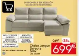 Conforama Chaise longue derecha oferta