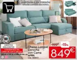 Conforama Chaise longue derecha con cama oferta
