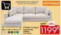 Conforama Chaise longue izquierda oferta