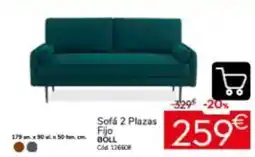 Conforama Sofá 2 plazas fijo oferta