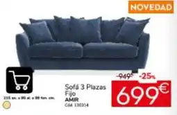 Conforama Sofa 3 plazas fijo oferta