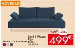 Conforama Sofá 3 plazas fijo oferta