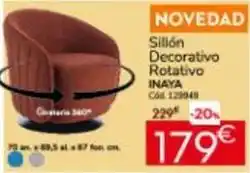 Conforama Sillón decorativo rolativo inaya oferta