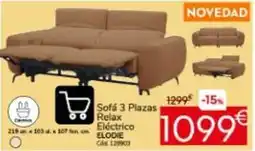 Conforama Relax - sofá 3 plazas eléctrico oferta