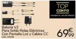 Conforama Relax - bateria v2 para sofás eléctricos con pantalla led y cables cc oferta