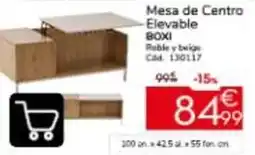 Conforama Mesa de centro elevable oferta