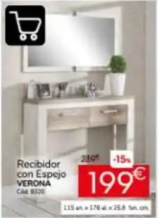 Conforama Verona - recibidor con espejo oferta