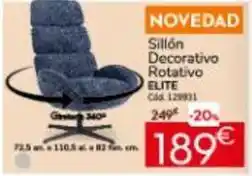 Conforama Elite - sillón decorativo rotativo oferta