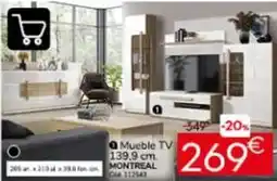 Conforama Montreal - mueble tv 139.9 cm oferta