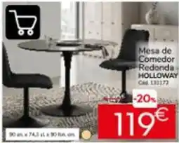 Conforama Mesa de comedor redonda oferta