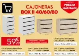 Conforama Blanco - cajoneras box ii 40/60/80 oferta