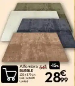 Conforama Alfombra bubble oferta
