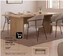 Conforama Mesa de comedor fija gracia oferta