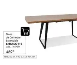 Conforama Mesa de comedor extensible charlotte oferta