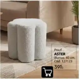 Conforama Blanco - pouf oferta