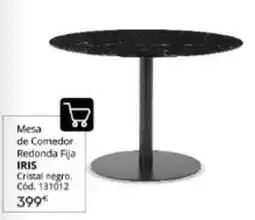 Conforama Cristal - mesa de comedor redonda fija oferta