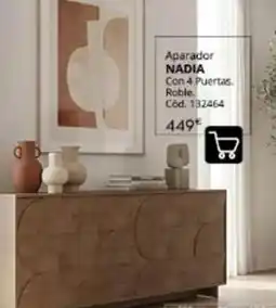 Conforama Aparador con 4 puertas. roble oferta