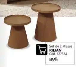 Conforama Set de 2 mesas oferta