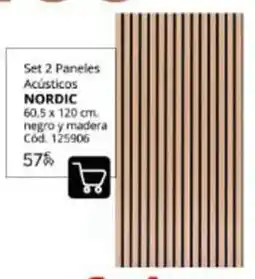 Conforama Nordic - nordic set 2 paneles acústicos oferta