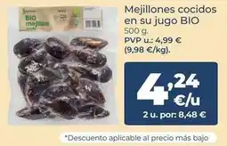 La Sirena Bio - mejillones cocidos en su jugo bio oferta