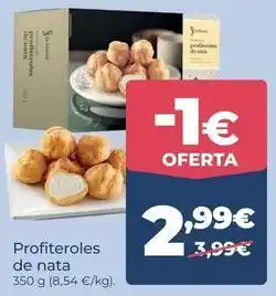 La Sirena Profiteroles de nata oferta
