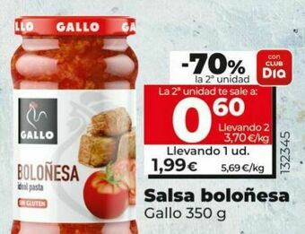 Dia Salsa boloñesa gallo oferta