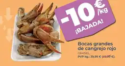 La Sirena Bocas grandes de cangrejo rojo oferta
