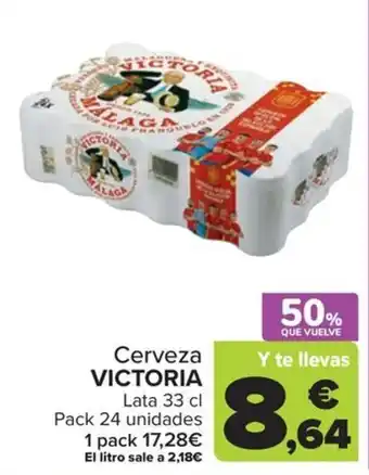 Carrefour Cerveza victoria oferta