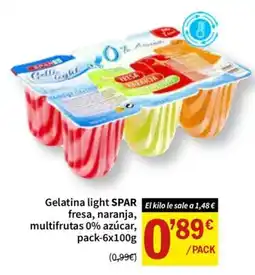 SPAR Gelatina light SPAR oferta