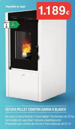 Milar Cointra Estufa Pellet Garda 9 Blanco oferta