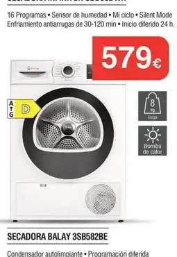 Milar Balay secadora 3sb582be oferta