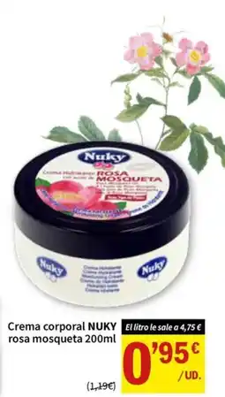 SPAR Nuky crema corporal rosa mosqueta oferta