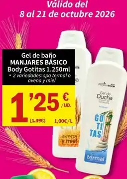 SPAR Manjares Básico Body Gotitas oferta
