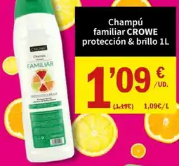 SPAR Crowe champú familiar protección & brillo oferta