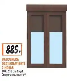 Obramat Balconera oscilobatiente 2 hojas oferta
