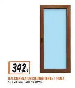Obramat Balconera oscilobatiente 1 hoja oferta