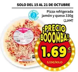 SPAR Pizza refrigerada jamón y queso oferta