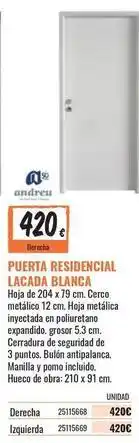 Obramat Puerta residencial oferta