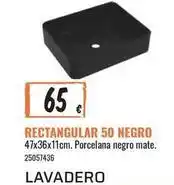 Obramat Rectangular 50 negro oferta
