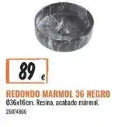 Obramat Redondo - marmol 36 negro oferta