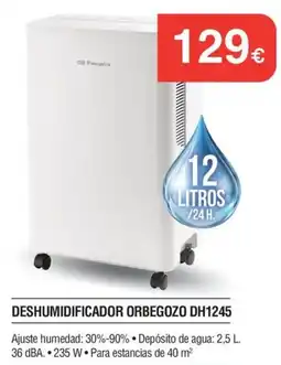Milar Orbegozo deshumidificador dh1245 oferta