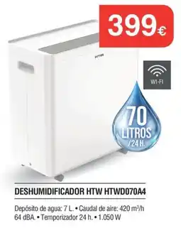 Milar Htw deshumidificador htwd070a4 oferta