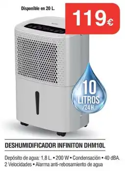 Milar Infiniton deshumidificador dhm10l oferta
