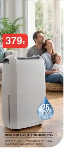 Milar Delonghi deshumidificador DDSX225 oferta