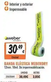 Obramat Weber - banda elastica oferta